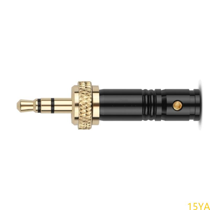 15ya 3.5mm stereo vergrendelbare audiostekkers met vergulde connector voor luidsprekers en versterkers, veelgebruikt