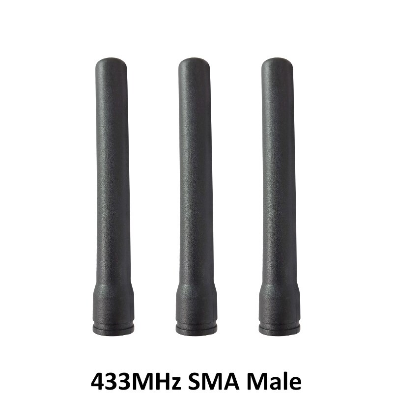 433MHz lora antenna 3dbi SMA Male Connector 433 mhz antena rubber waterproof antenne for wireless watermeter Gasmeter Lorawan