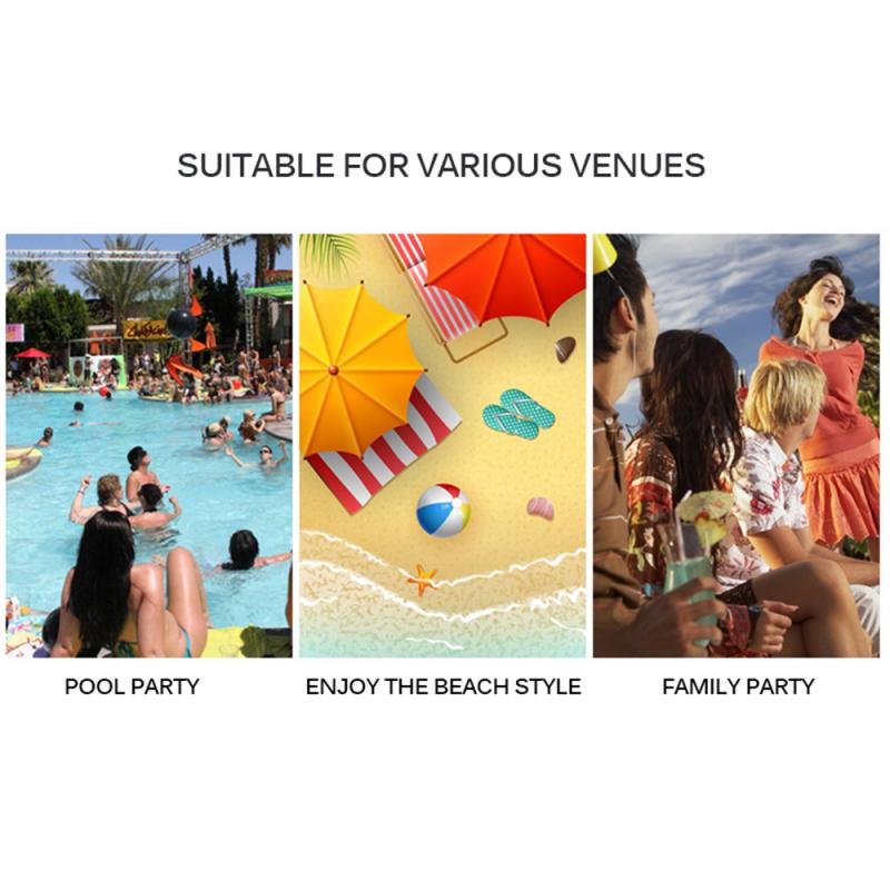 Sommar pool drinkhållare ishink uppblåsbar flytande mugghållare öl dricka kylare fest hink regnbågsmoln simring