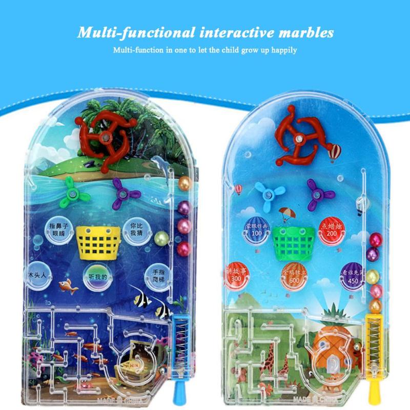 Flipper bureau labyrinthe jeu dessin animé Machine enfants par les pairs Interaction labyrinthe perles éjection jouets éducatifs aléatoire