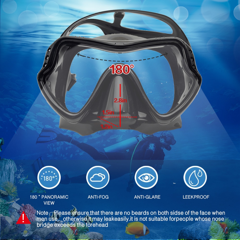 Snorkel Set Scuba Diving Mask Set Anti Leak Dry Top Snorkel Gear Kit Panoramic Silicone Anti Fog Goggle For Swimming Snorkeling