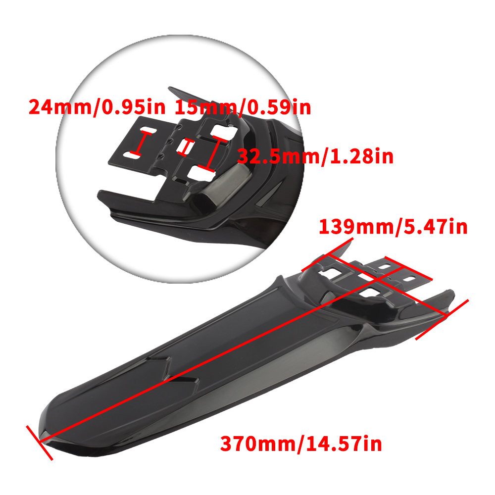 Para accesorios Surron Light Bee X motocicleta guardabarros largo extendido guardabarros trasero Pitbike guardabarros trasero Scooter Enduro Motocross