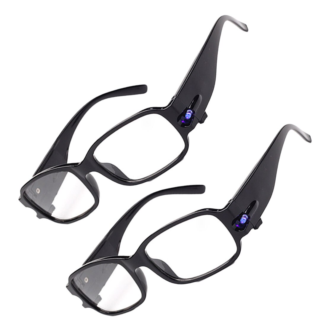 Bærbare forstørrelsesbriller ledede læsebriller forstørrelsesglas 100/ 350/ 400 graders synsbriller til ældre