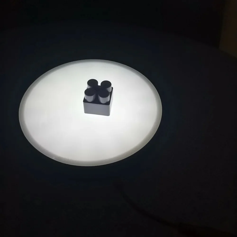 135mm Microscope LED Bottom Round Light Lamp Source Shadowless Backlight Illuminator Industrial Inspection 100V-240V