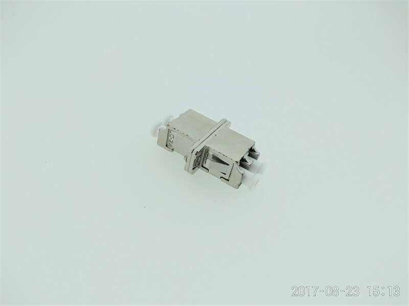 10pcs LC DX fiber adapter metal housing SM MM IL<0.2dB optical fibre coupler ceramic sleeve ftth connector ELINK