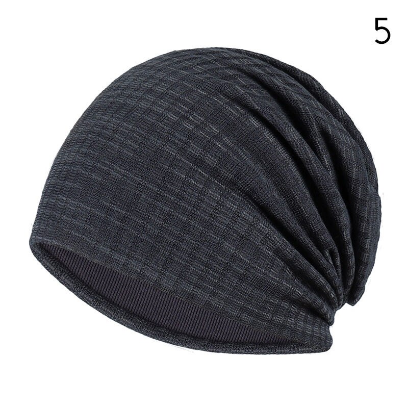 7 färg randiga skullies mössor för män kvinnor hatt våren &amp; höst andas turbanhatt bomull lugg keps kalott ttm-czx 7: 5