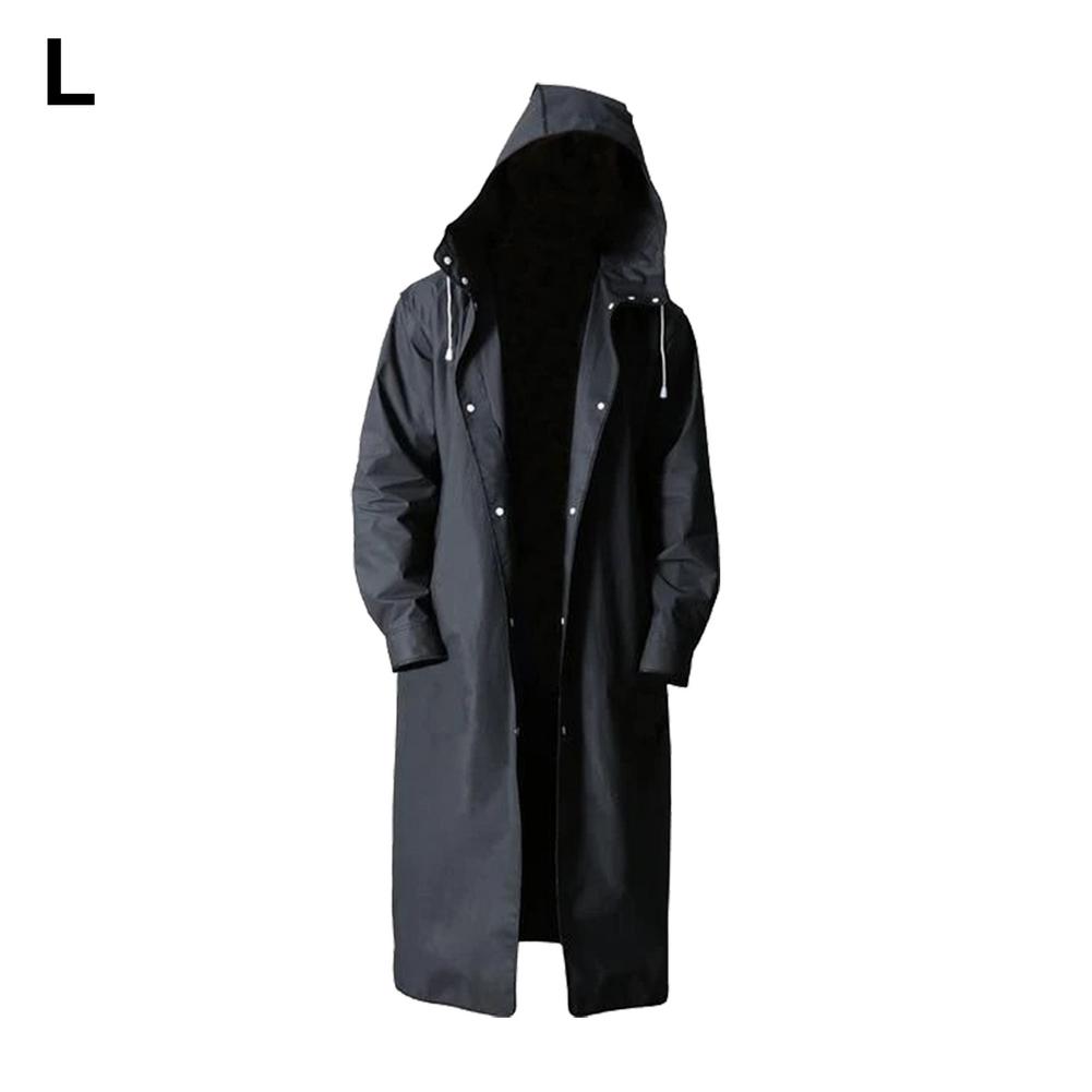 Men Raincoat Ultra-light Waterproof Long Hooded Coats