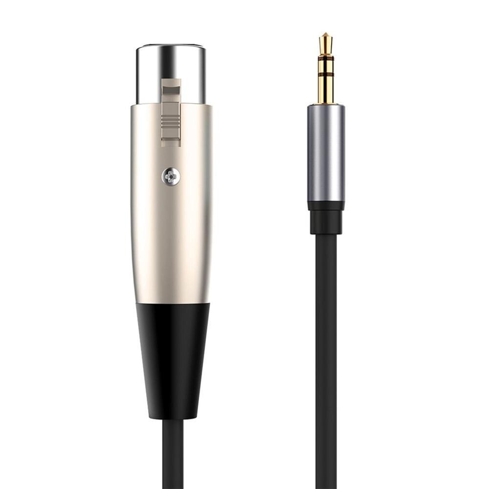 3.5Mm Jack Naar Xlr Kabel 1.5M Man-vrouw Professionele Audio Kabel Voor Mixer Microfoons Luidsprekers Computer Mobiel