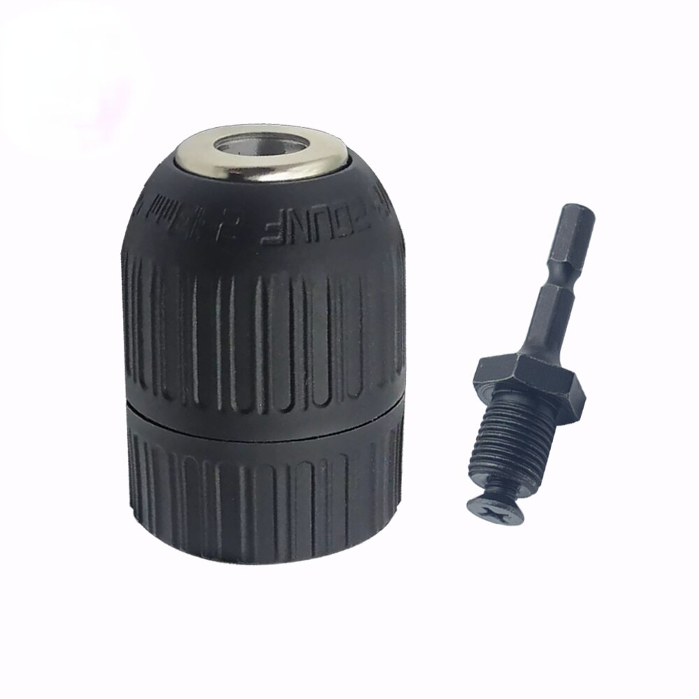 2-13mm Precise Keyless Drill Chuck Adapter 1/2"-20UNF Thread Quick Change Wrench Adapter SDS-Plus 1/4" Hex for Impact Wrench: Chuck and Hex Shank