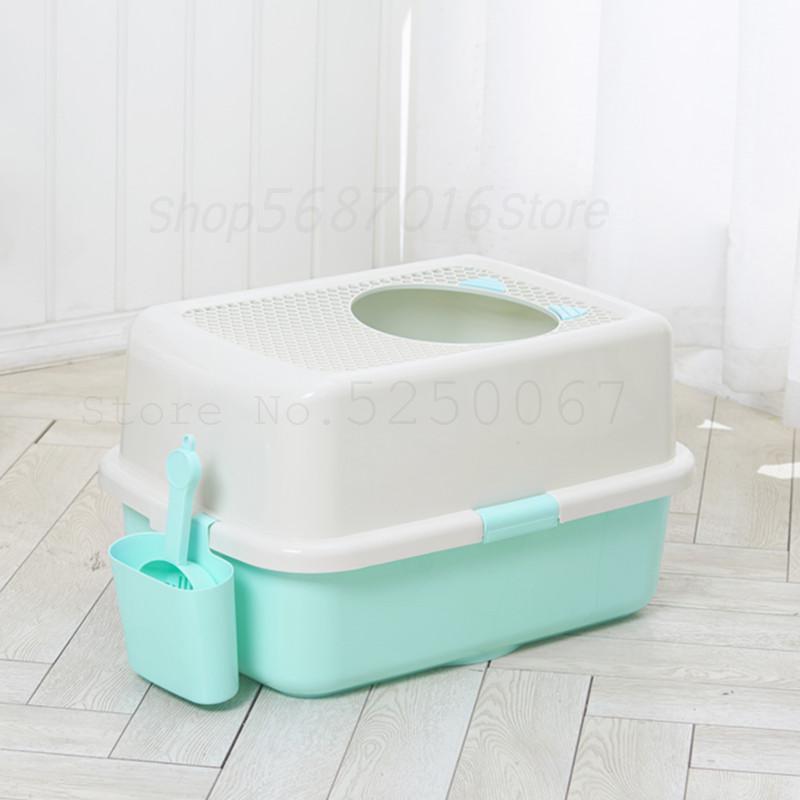 Fully Enclosed Cat Sand Basin Anti-splash Mesh Screen Super Large Cat Top Semi-enclosed Toilet Deodorizing Cat Sand Basin: Model8