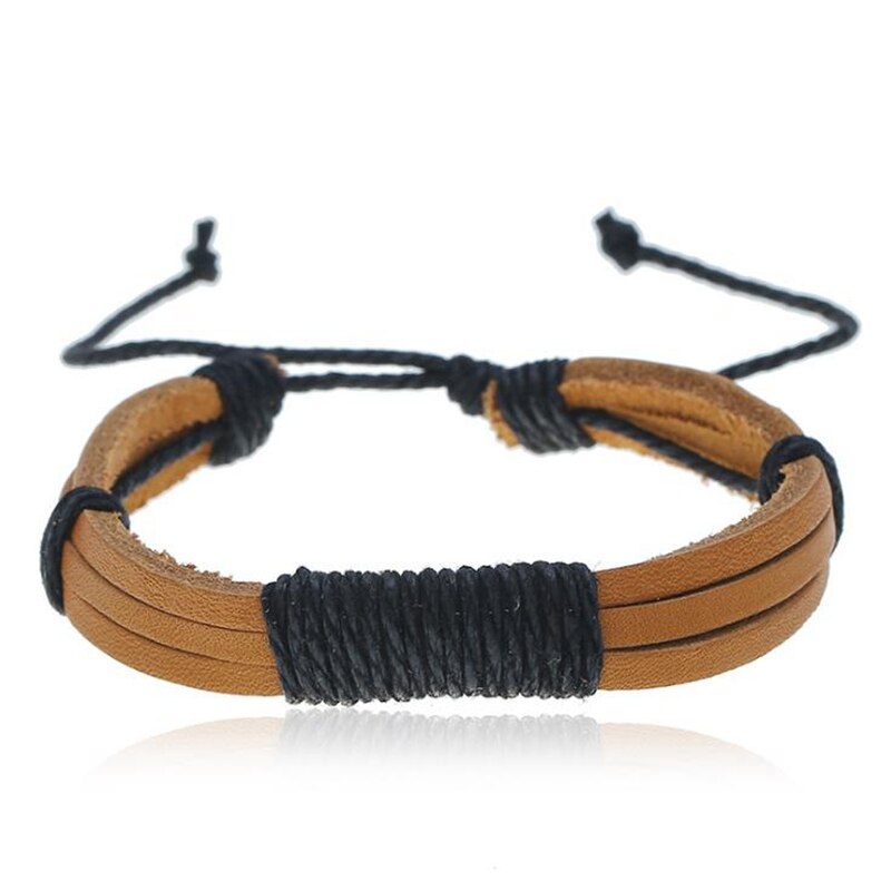 Jahrgang Charme Handarbeit Gewebt Männer Leder Armbänder Frauen Jahrgang Armreif Männlichen Homme Schmuck Zubehör