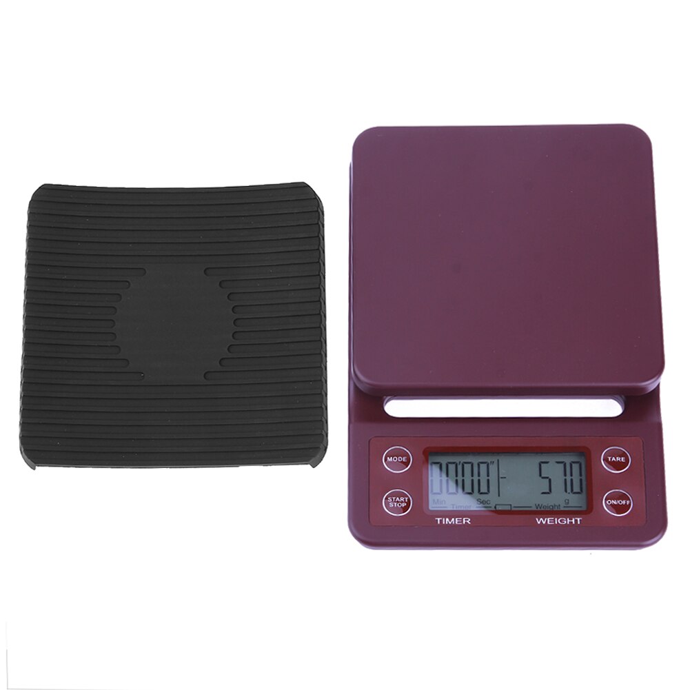 3kg/5kg/10kg/0.1g Mini LCD Electronic Scales Drip Coffee Scale Pocket Digital Scale High Precision Jewelry Weight Balance Scale: B  5kg 0.1g