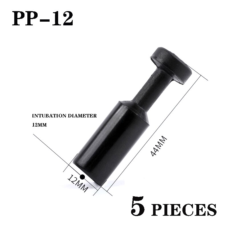 5PCS/Multi-section pneumatic blind tube end cap plug plug Air hose pipe push-in joint plastic pp4 pp6 pp8 pp10 4mm 6mm 8 10 12: PP-12