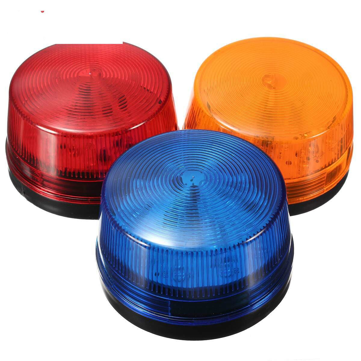 Waterdichte 12V 120mA Veilig Security Alarm Strobe Signaal Veiligheidswaarschuwing Blauw Rood Oranje Knipperende Led Licht