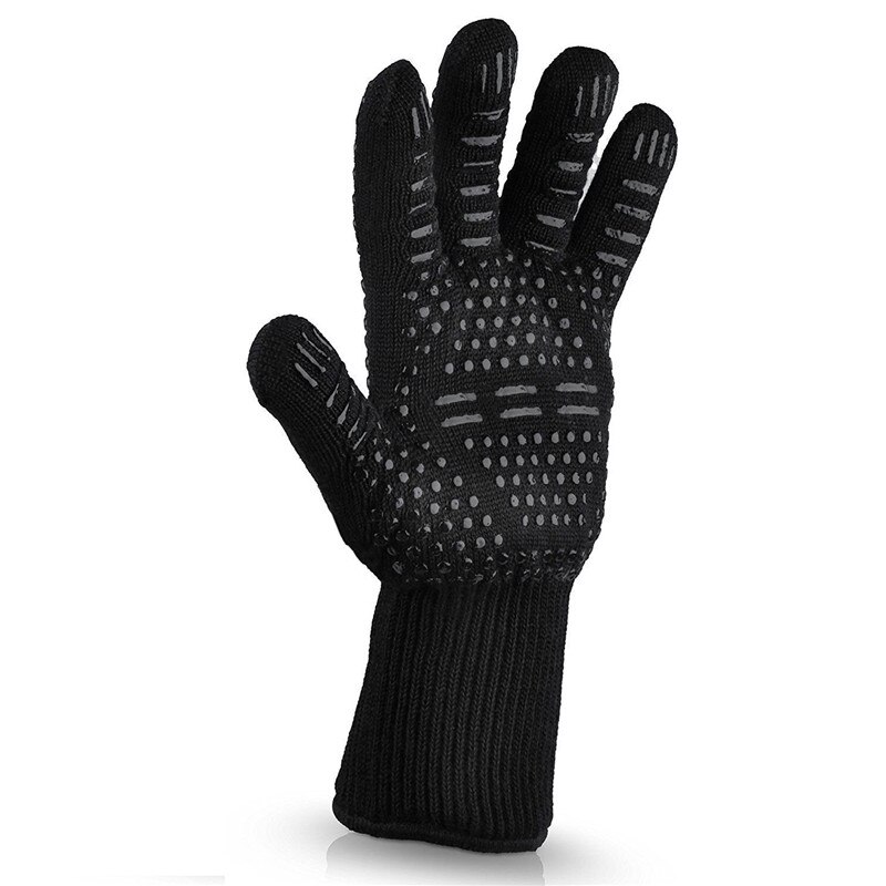 1 stück Wärme beständig handschuhe 500/800 grad Grill ofen hohe temperatur Nicht-Unterhose handschuhe isolierung Anti-verbrühungen Mikrowelle: B