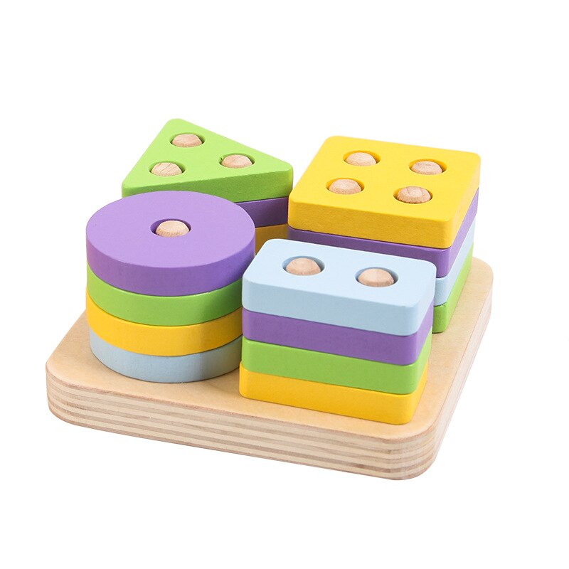 Montessori Spielzeug Gebäude Regenbogen Holz Spielzeug Montessori Bildungs Holz Spielzeug Stapeln Pädagogisches Spielzeug Für Kinder Kinder Spielzeug: WT339