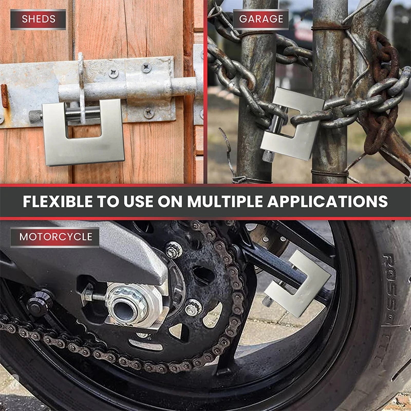 Heavy-duty Padlock, Waterproof, Rust-proof and Pry-proof, Bold and Thickened, Container Outdoor Warehouse Door Chain Lock