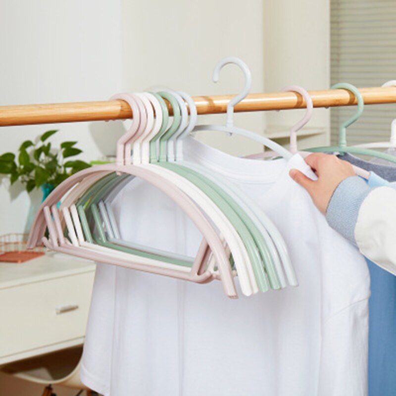10 Stks/set Plastic Volwassen Hanger Antislip Kleding Broek Trui Jas Droogrek Balkon Outdoor Droogrek Closet Organizer