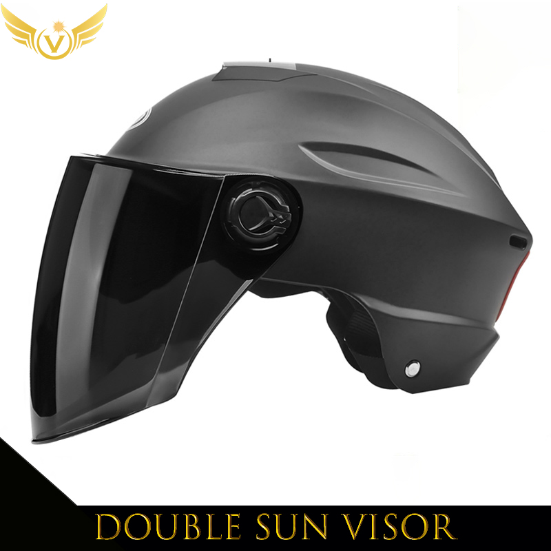 Electric Scooter Helmet Summer V Chopper Motorcycle Helmets Safety Waterfall Soman Urban Articles Woman Men Moto Equipment: Beige