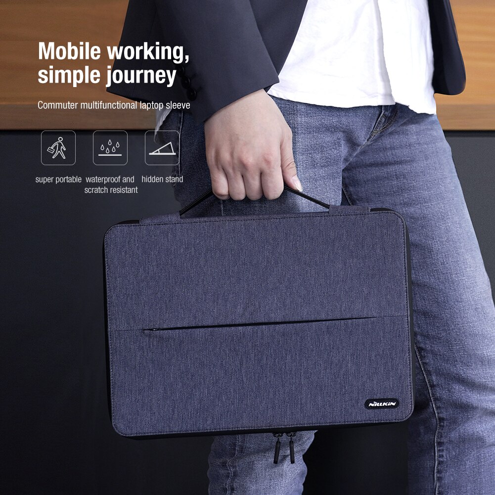 Nillkin For Macbook Pro Air 14 / 16.1 inch Bag Acme Sleeve Slim Business Fabric Water-resistant Hidden Stand Laptop Bag