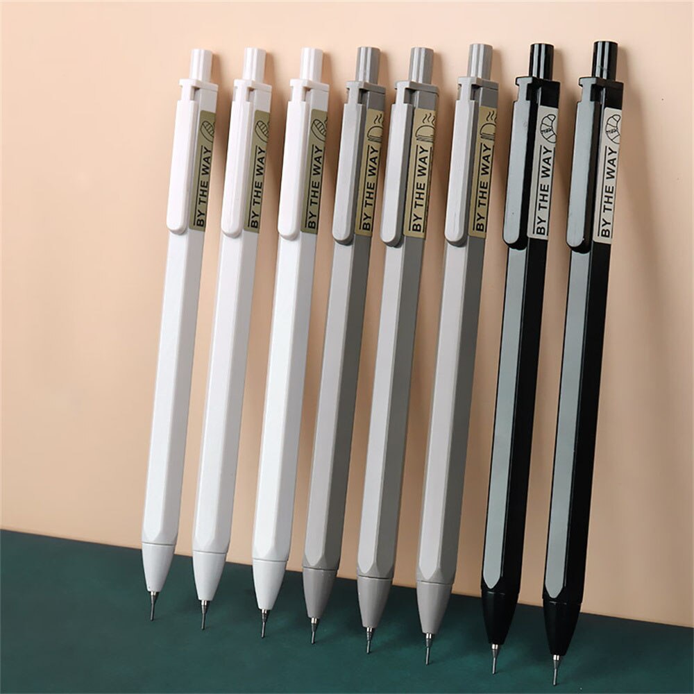 0.5/0.7mm Mechanical Pencil Automatic Pencils Press Pen Set with Lead Pencils School Office Writing Supplies Stationery