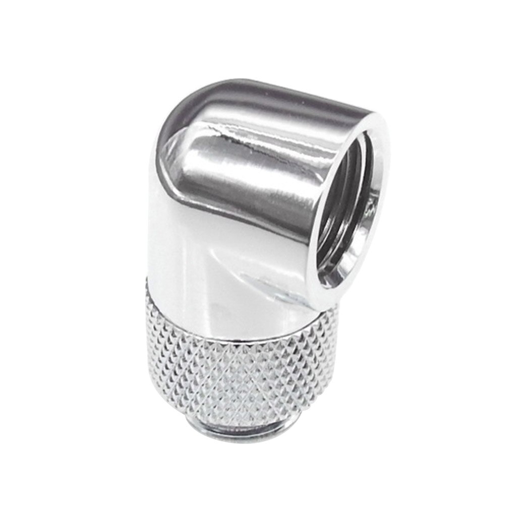 90 Degree Right Angle Adapter Fittings PC Water Cooling Rotatable Bend Copper G1/4 Thread Elbow Connector Quick Connect Enhance