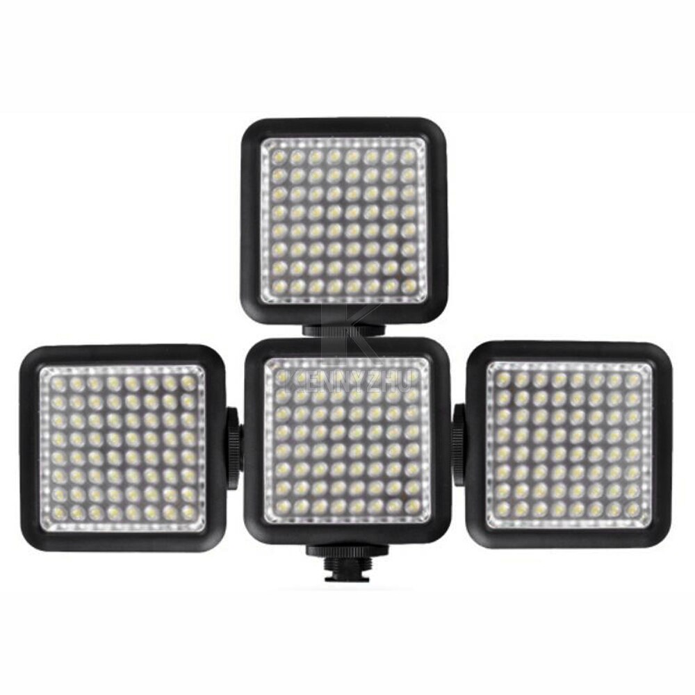 Godox LED64 LED Video Light Lamp 5500-6500K with Brightness Dimmer for DSLR Camera Camcorder DV Photo Shooting