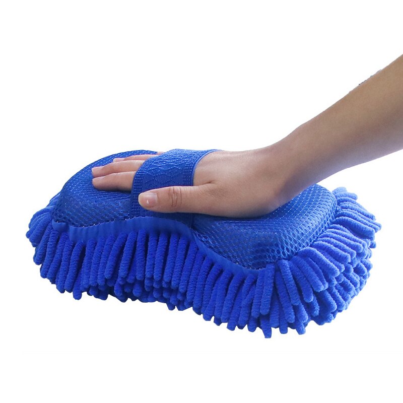 Éponge de lavage de voiture corail, 1/2 pièces, brosses de nettoyage de voiture, gants Chenille, fournitures de nettoyage de beauté