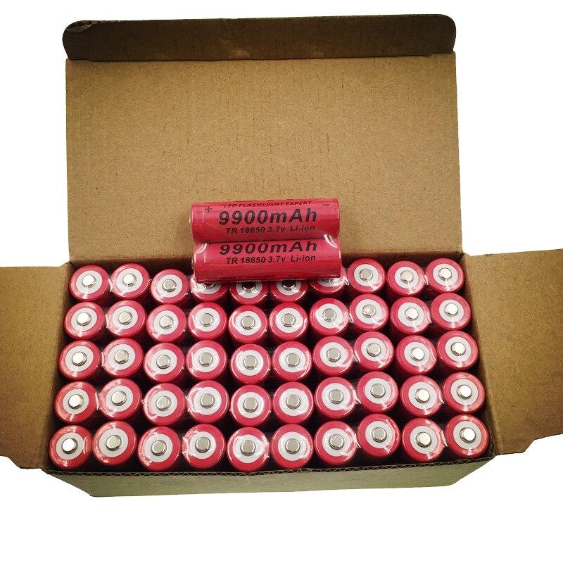 3,7 V 18650 Batterie 9900mAh lithium-batterie lithium-batterie für taschenlampe Akkumulator Zelle