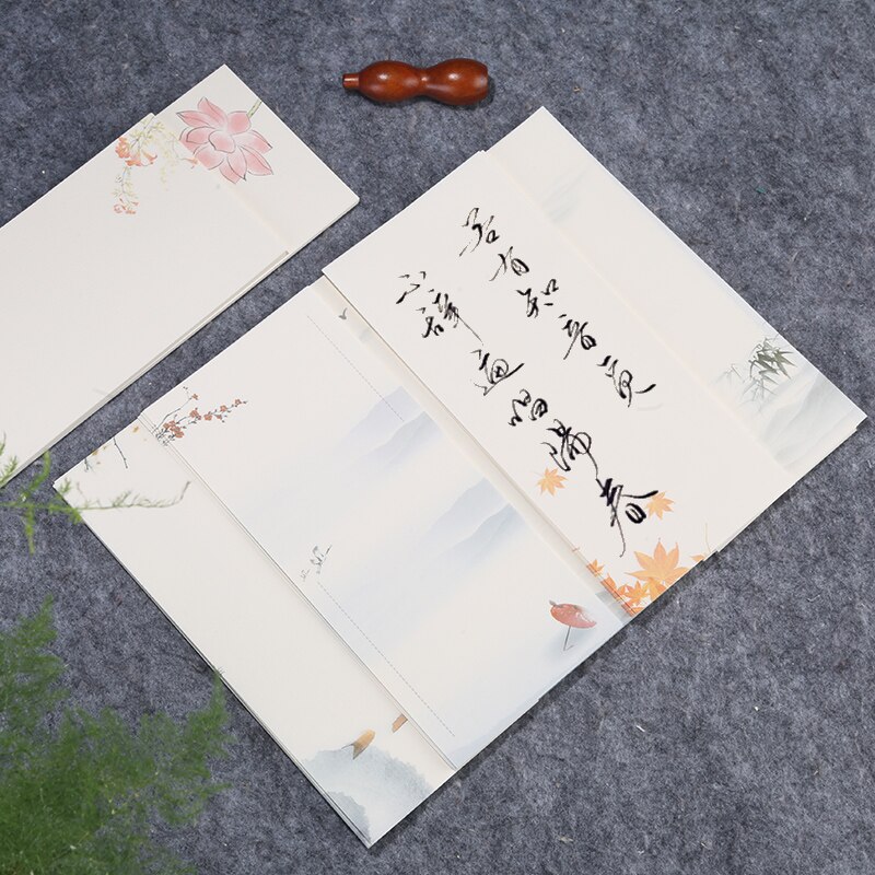 Papel de carta Xuan para caligrafía china, suministros de papelería, 8,5x19cm, 20 hojas por lote