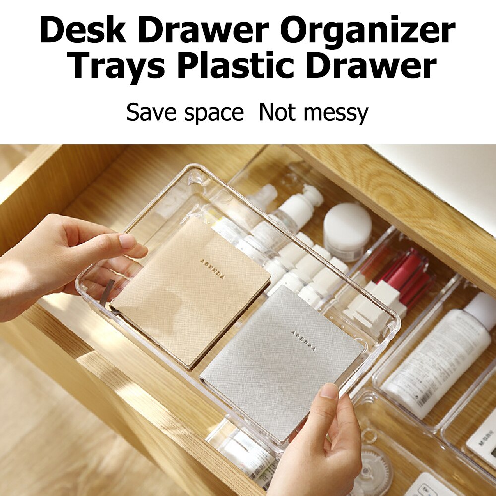 Låda stil smink förvaringslåda kosmetisk behållare plast diverse delar fall köksbestick skrivbord diverse organisator