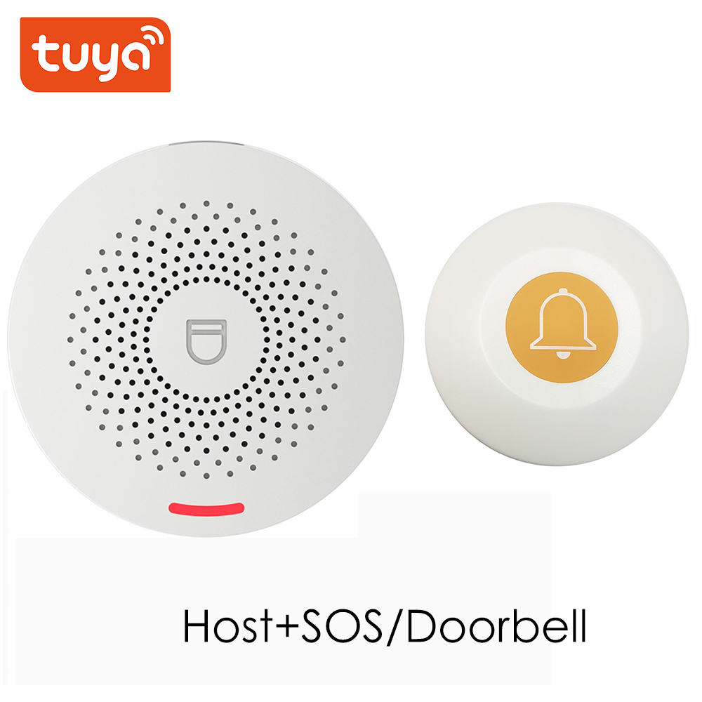 Tuya Smart Wifi Alarmsysteem Kits Draadloze Beveiliging Inbraak Met Motion Detector Deur Sensor Rook Smart Leven App Smart Home diy: B