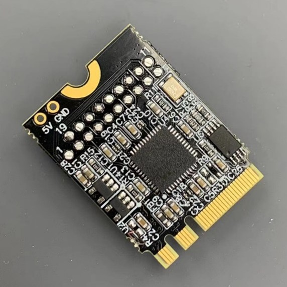 Interfaz ADT M.2 WiFi, llave a USB 3,0, placa base 19P/20P, placa adaptadora de Panel frontal para unidad de estado sólido de red inalámbrica USB