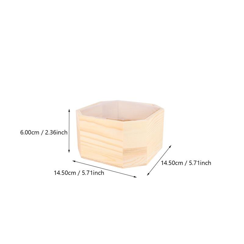 Caja de almacenamiento de madera con de ventana, caja de madera para guardar jabón, flor, , 1 unidad: B