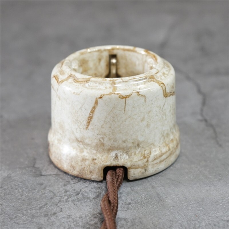 Vintage Porcelain Wall Socket Surface Mounted Germany Ceramic Socket