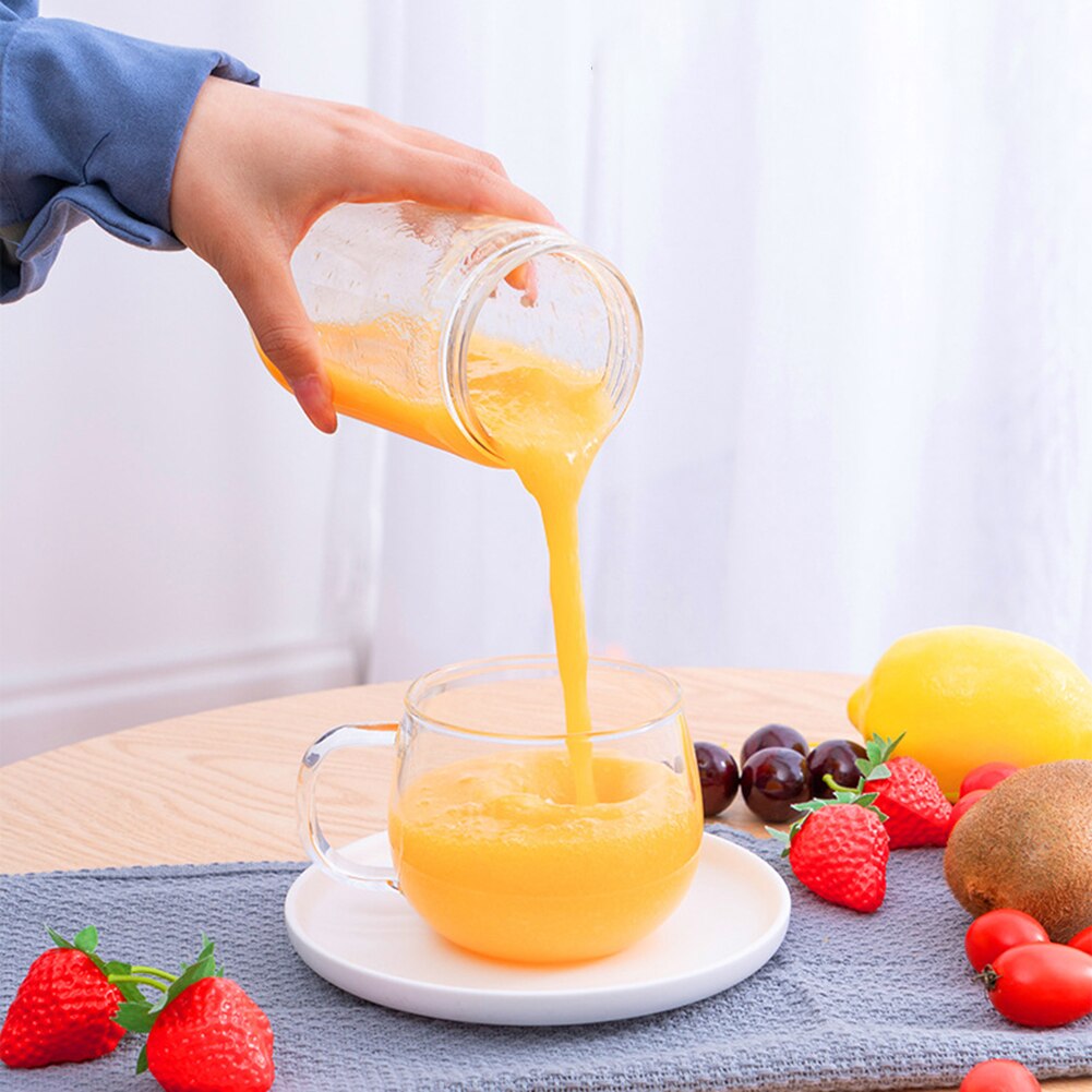 4/6- blad 400ml uppladdningsbar bärbar elektrisk juicerflaska fruktblandare mixerpresspress flaska fruktblandare mixerpresspressflaska