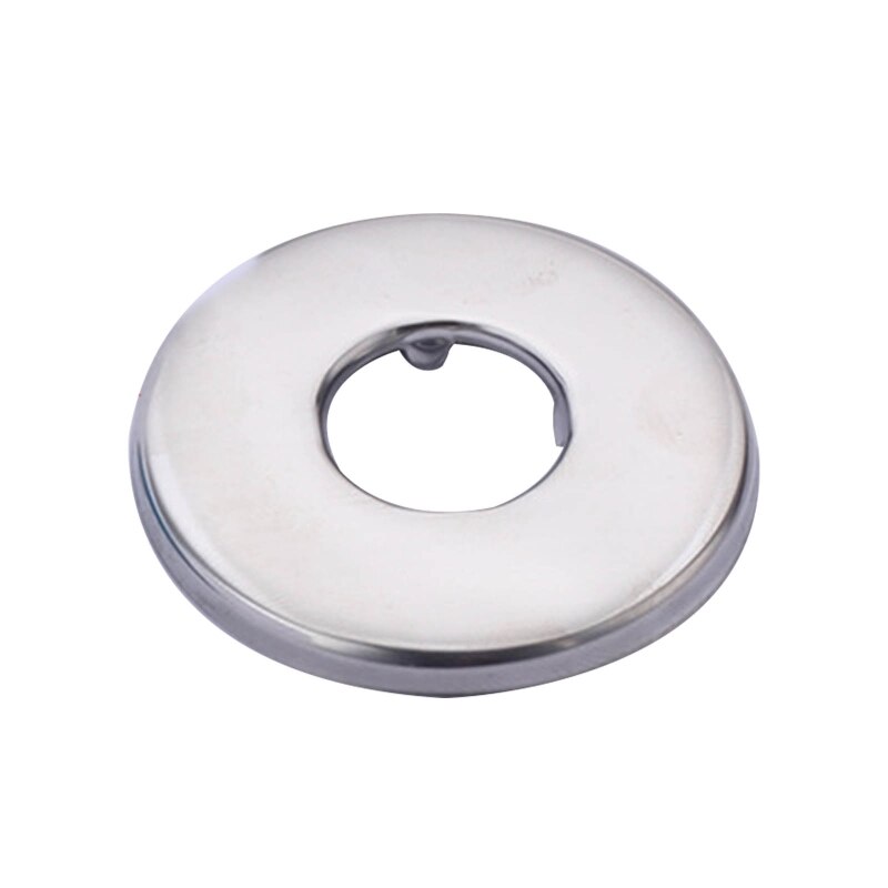77JB Wall Split Flange Split Round Escutcheon Plate Water Pipe Faucet Decor Cover: 56x21mm