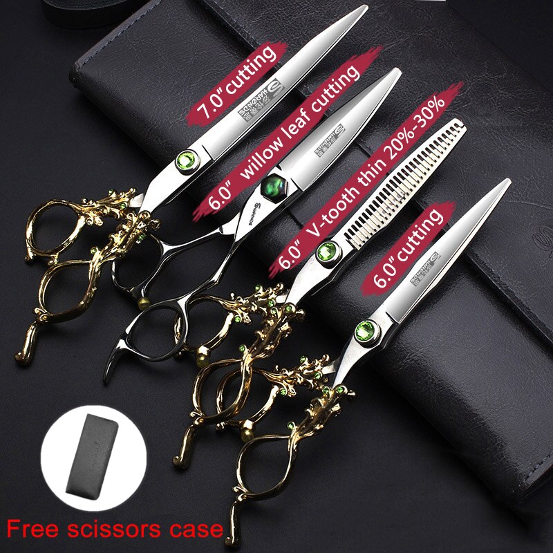 SHARONDS 6 Inch Thin Hairdressing Scissors Special Barber Shop Hairdressing Scissors Non-slip Wear-Resistant Anti-Rust Scissors