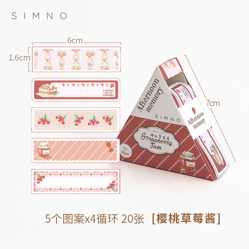 20pcs/pack Basic Frame Alphabet Stickers Cute Paper Tape Diy Decoration Scrapbooking Planner Handmade Label Stationery Kawaii: 5