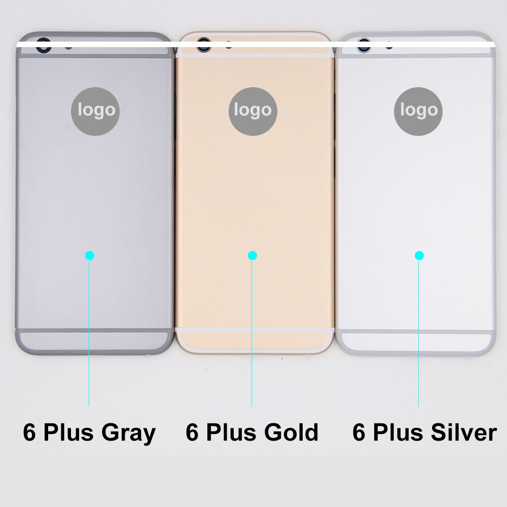 Best For iPhone 5 5s 5c 6 Rear Glass Middle Frame Chassis Full Housing Battery Set Door Cover