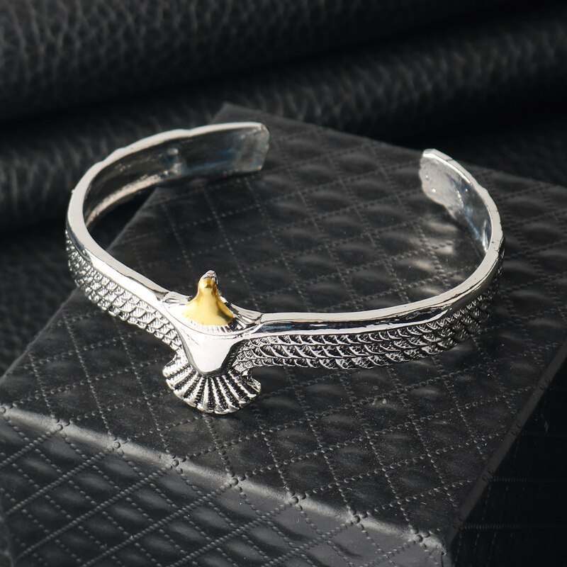 Eagle Mode-sieraden Accessoires Persoonlijkheid Punk Gothic Rvs Armband Paar Hangers Bangles Pulseras Браслеты