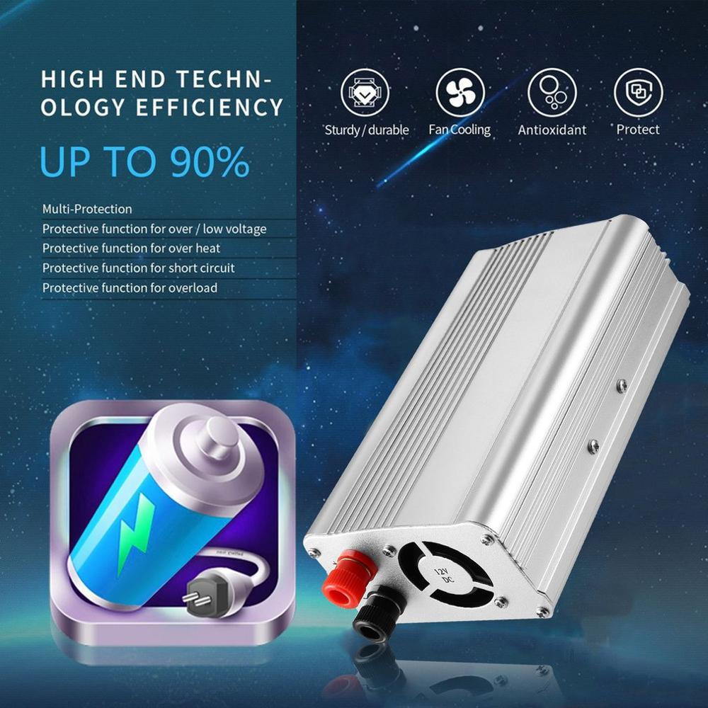 DC 12V To AC 220V Automobile Inverter Portable 1500W Car Power Converter Auto Transformer Car Accessories