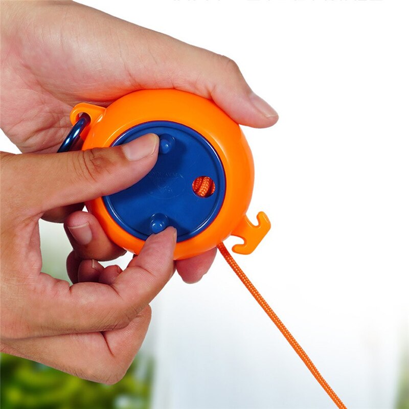 8m Portable Clothes Line Windproof Recycling Cassette Retractable Outdoor Travel Drying Clothing Hanger Rope With Storage Case