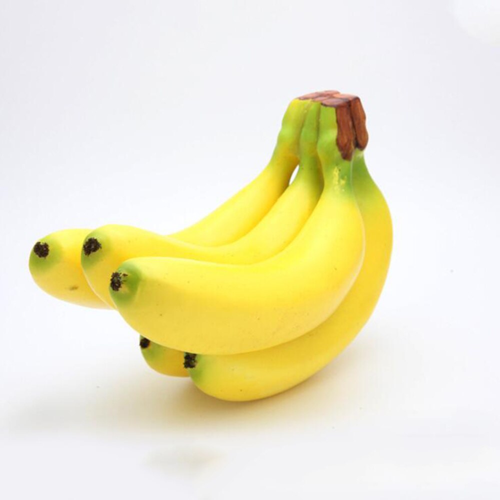 5Pcs Simulatie Banaan Fotografie Props Kunstmatige Fruit Banaan Diy Banaan Fruit Winkel Ornament