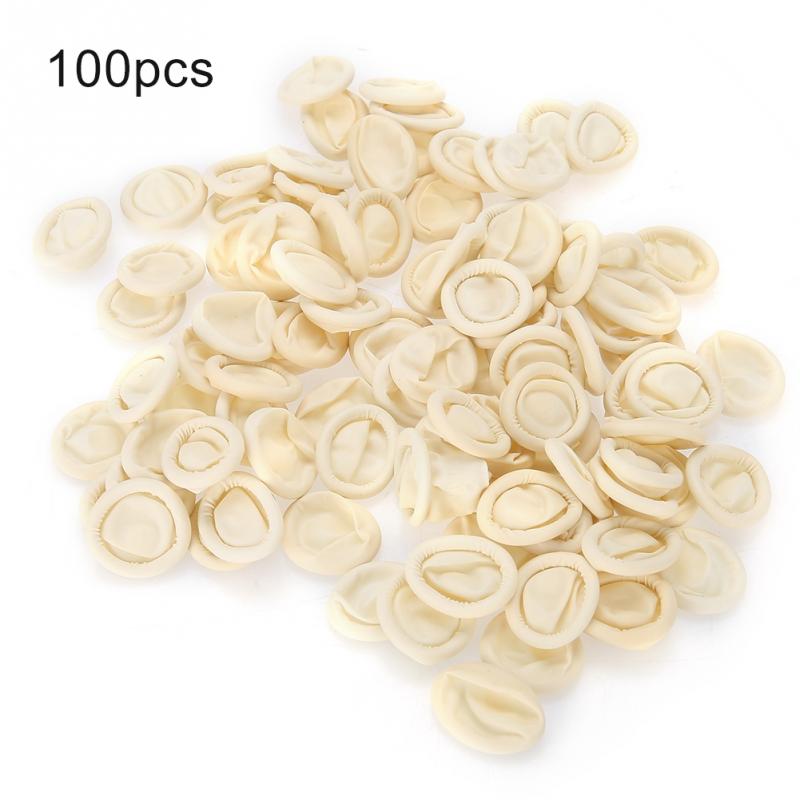 100pcs Protective Antislip Fingertips Gloves Emulsion Finger Cots Antistatic Protector Gloves Watch Repair Tool for watchmaker