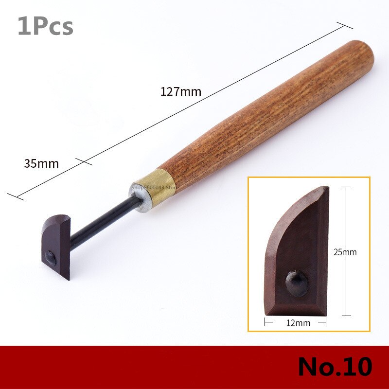 Ceramic Tool Trimming Tungsten Steel Knife Ceramic Clay Plastic Trimming Tool Mahogany Wear-resistant Super Hard Modification: 10 number