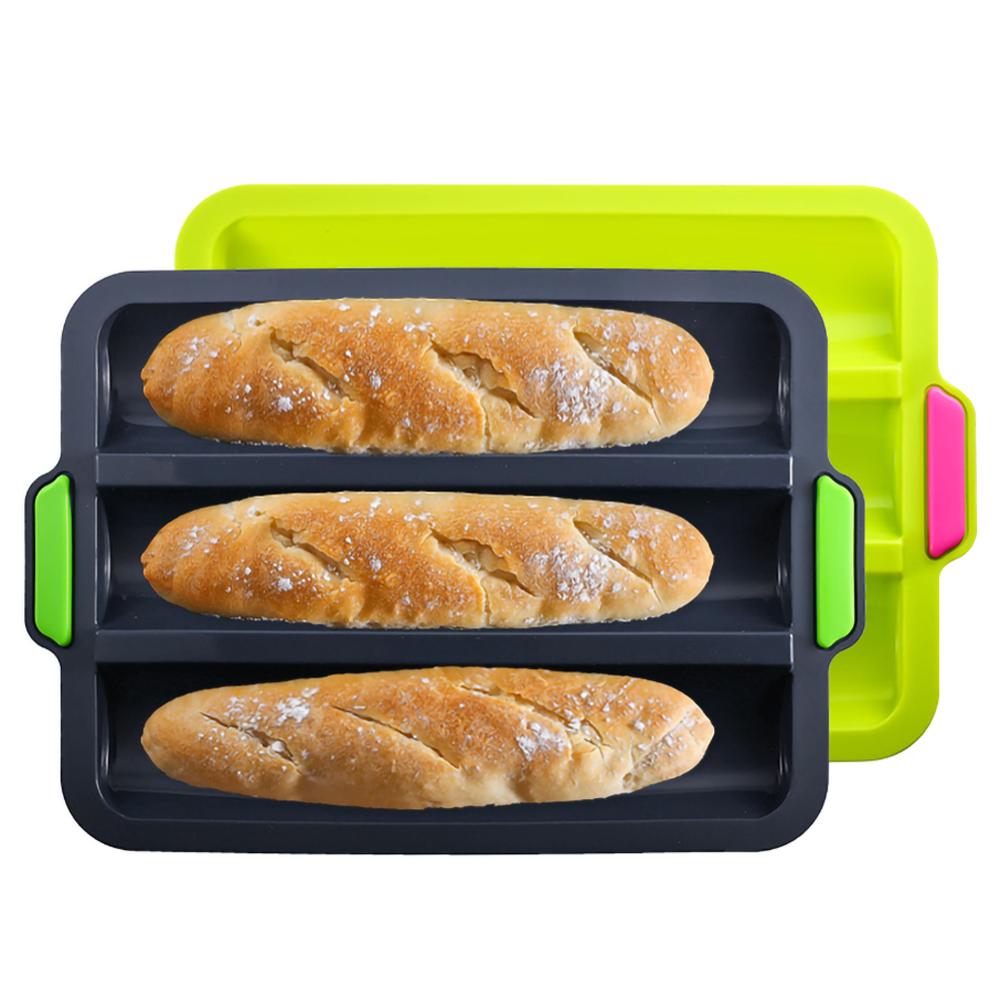 Franse Brood Bakvorm Brood Wave Bakplaat Praktische Cake Baguette Mold Pannen Brood Bakken Tools Non-stick Siliconen