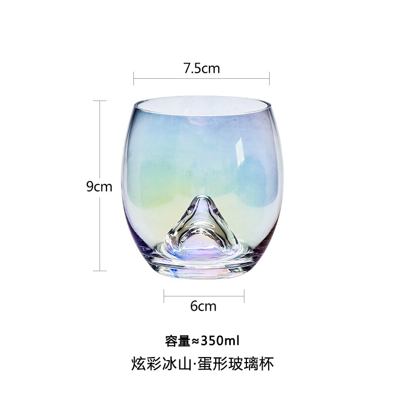 350ml/ farve glas netto rød ins vind isbjerg glas whisky vinglas drikkeglas husholdning blændende glas vand kop: Default Title