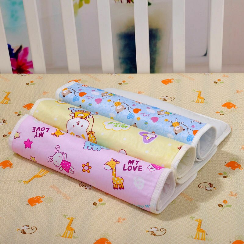 estilo de pañales para bebés, almohadillas cambiantes para pañales, alfombrilla impermeable para ropa de cama