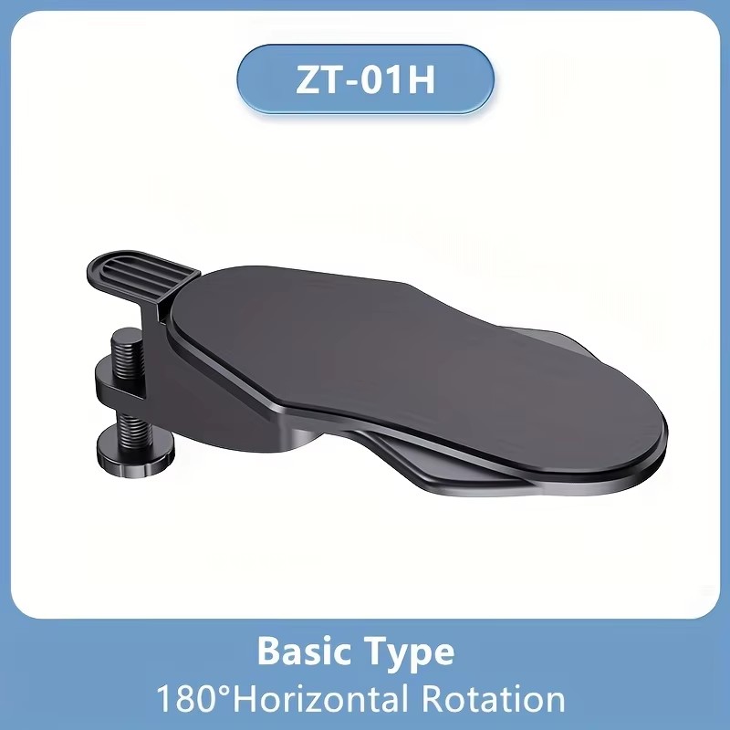 Reposabrazos de ordenador para escritorio, soporte de reposamuñecas ergonómico ajustable para teclado, extensor de reposabrazos, soporte giratorio para alfombrilla de ratón: Rojo